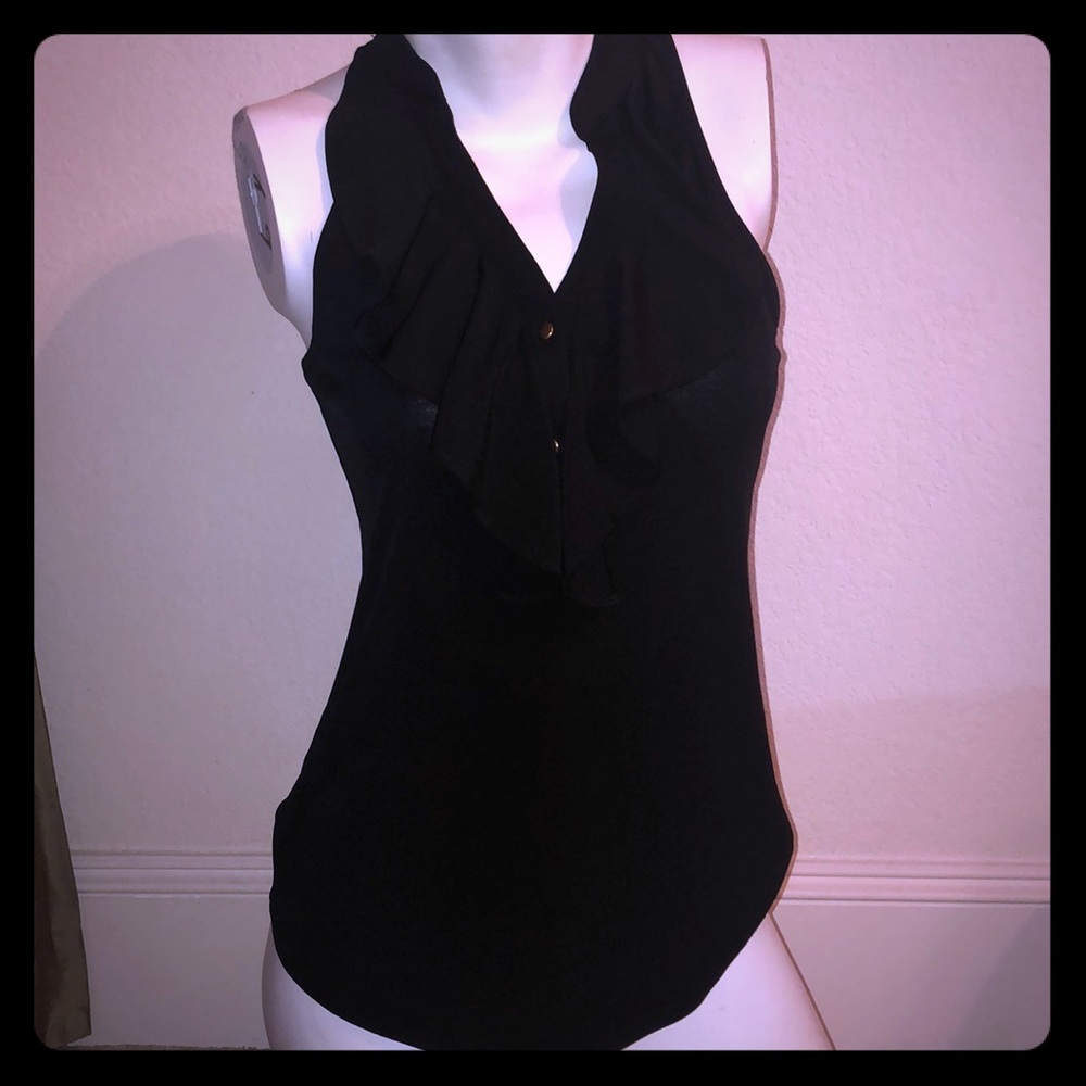 Express black sleeveless blouse